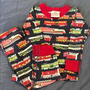 18-24m Hanna Andersson Train-Themed Pjs